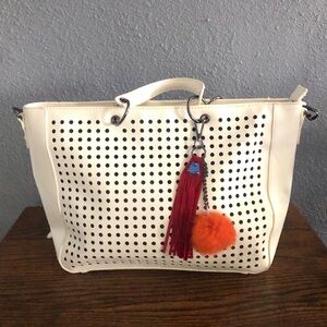 White Faux Leather White MARK Purse, Handbag, Avon, Rare